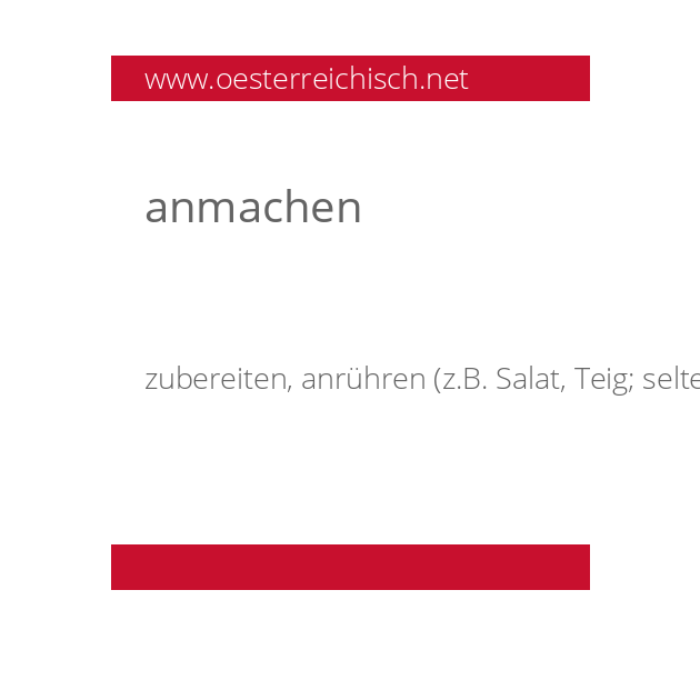 anmachen