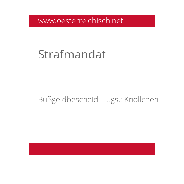 Strafmandat