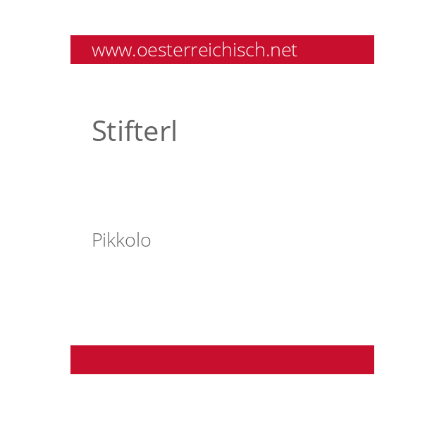 Stifterl