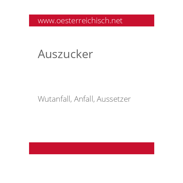 Auszucker