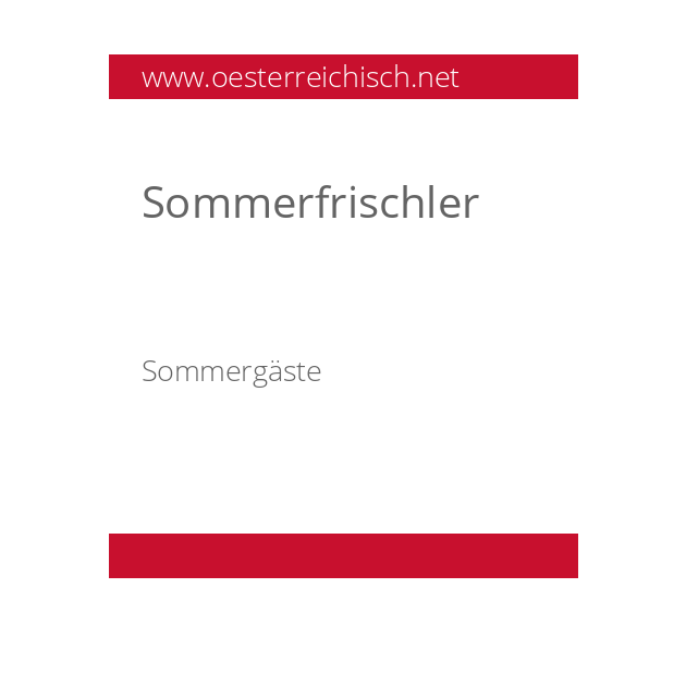 Sommerfrischler