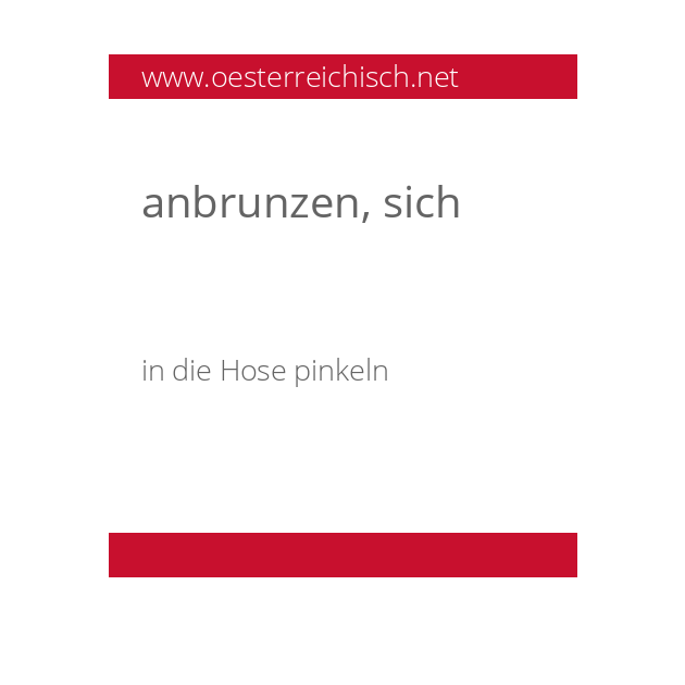 anbrunzen, sich