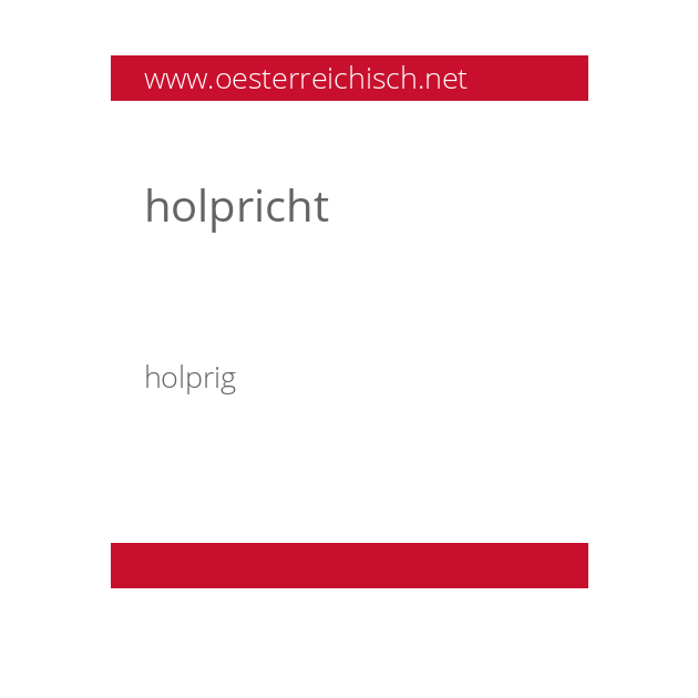 holpricht