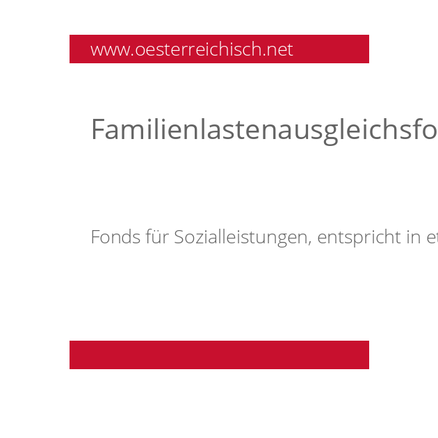 Familienlastenausgleichsfonds