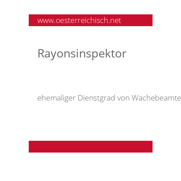 Rayonsinspektor