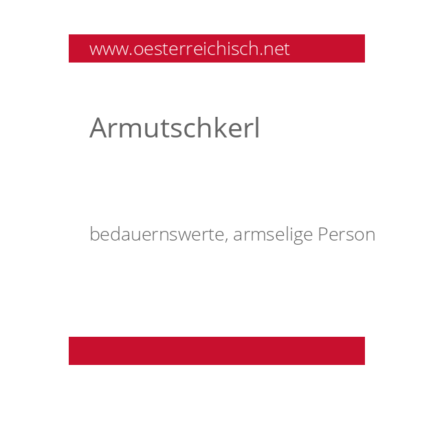 Armutschkerl