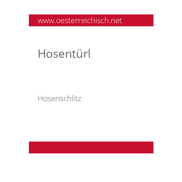 Hosentürl