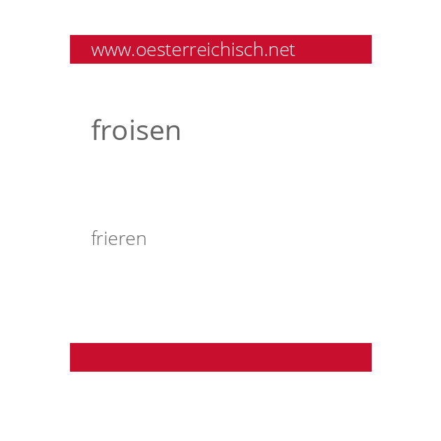 froisen