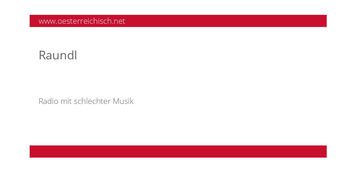 Radio Österreichisches Wörterbuch