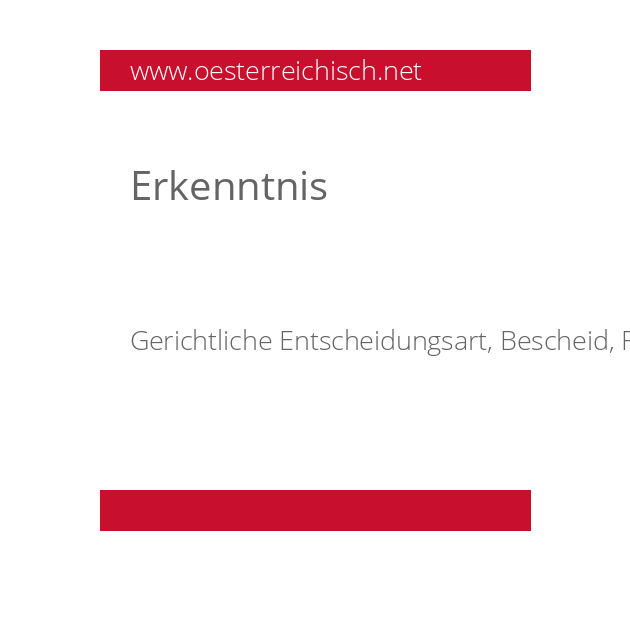 Erkenntnis