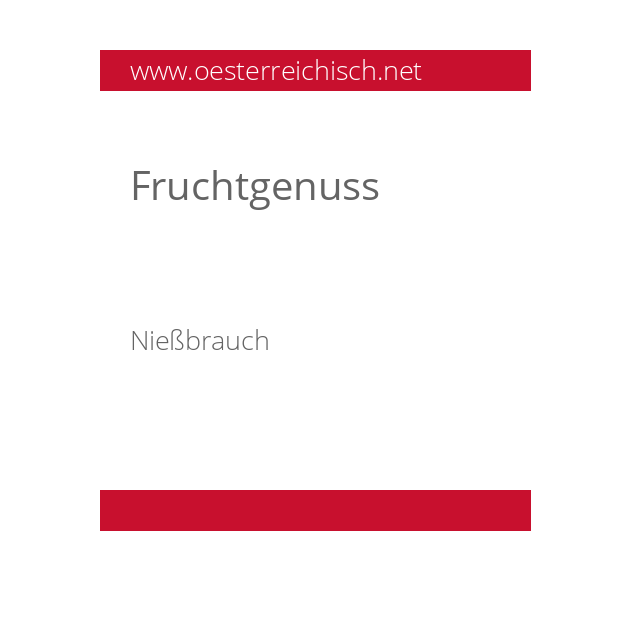 Fruchtgenuss