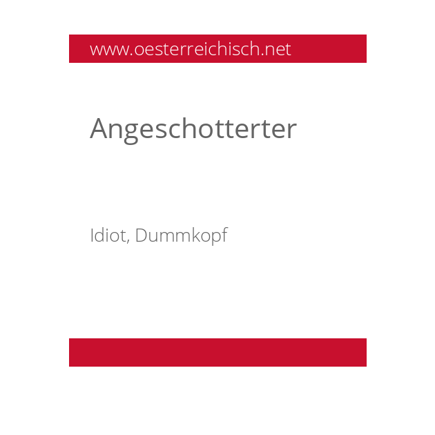 Angeschotterter