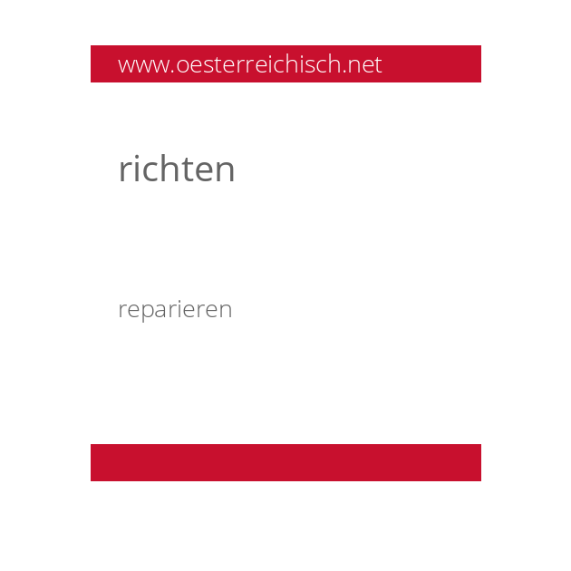 richten