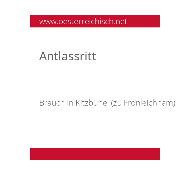 Antlassritt