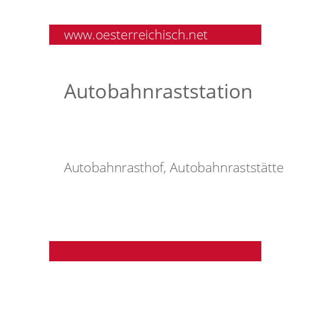 Autobahnraststation