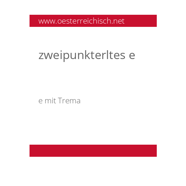 zweipunkterltes e