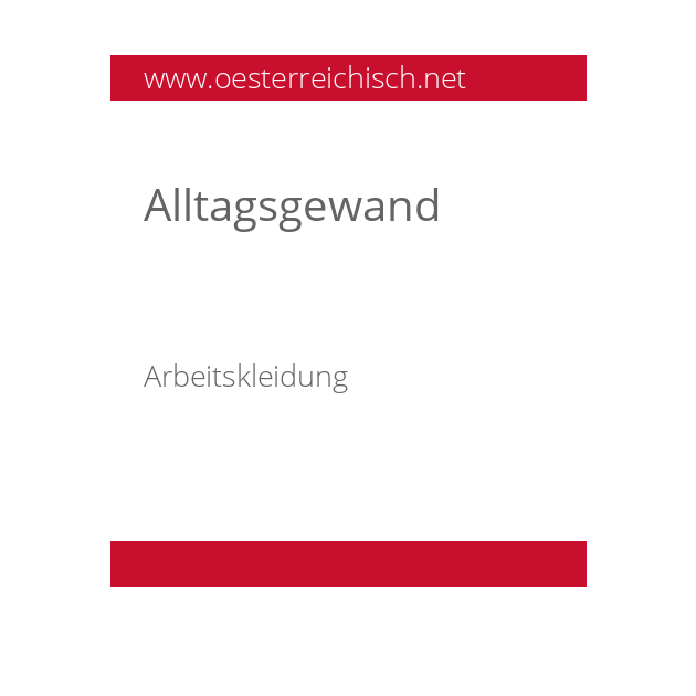 Alltagsgewand