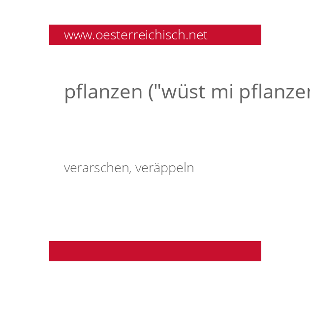 pflanzen (