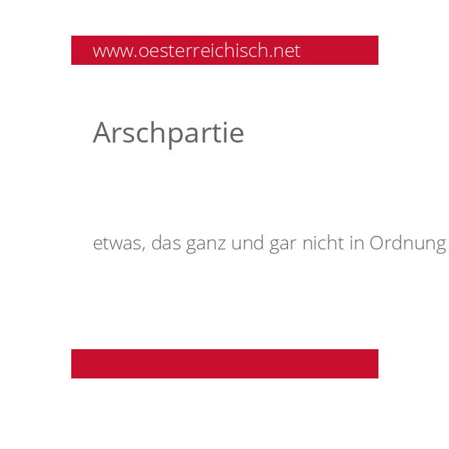 Arschpartie