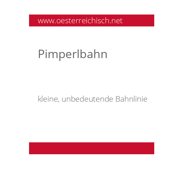 Pimperlbahn