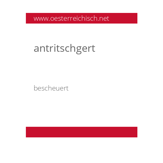 antritschgert